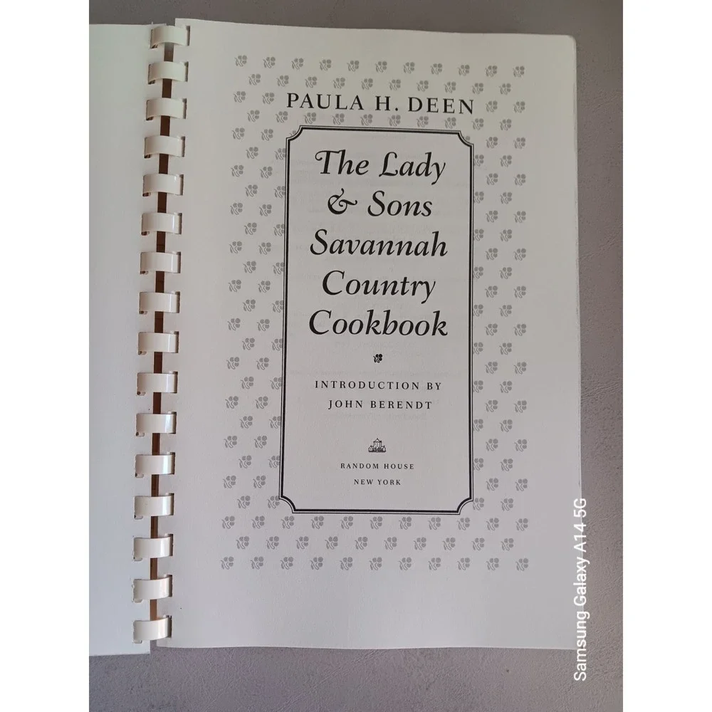 PAULA DEEN Lady and Sons Savannah Country Cookbook Spiral 1998 Southern